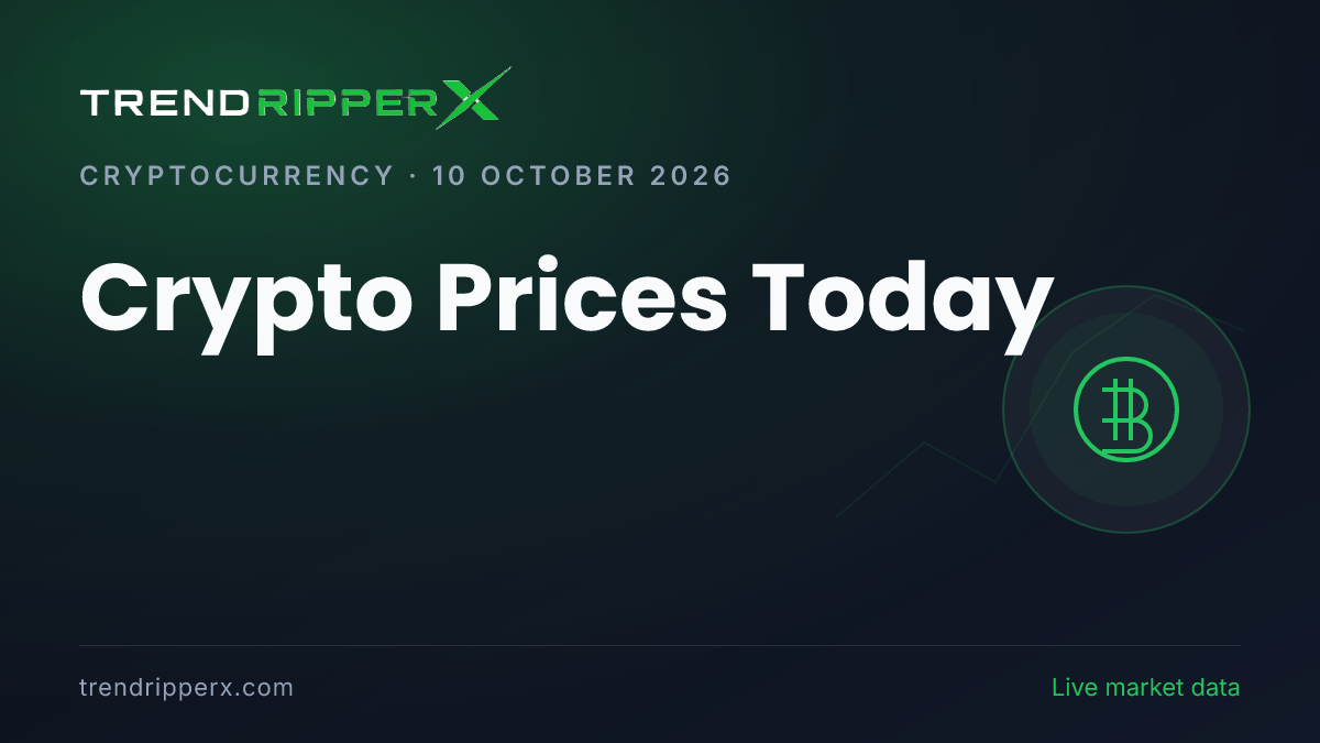 Crypto Prices Today (10 October 2026): Bitcoin Falls to $82,755.21