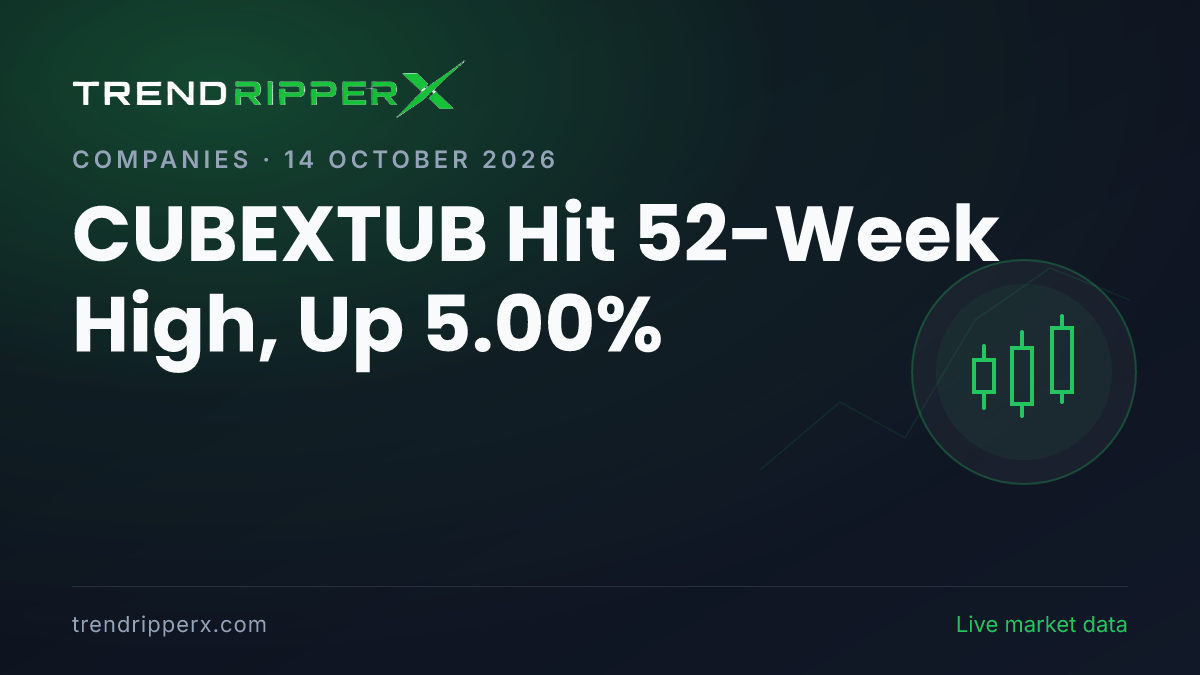 CUBEXTUB Hit 52-Week High, Up 5.00%: Inside the Momentum Story Moving Cubex Tubings Shares