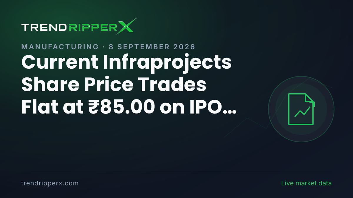 Current Infraprojects Share Price Trades Flat at ₹85.00 on IPO News — What It Means for Investors