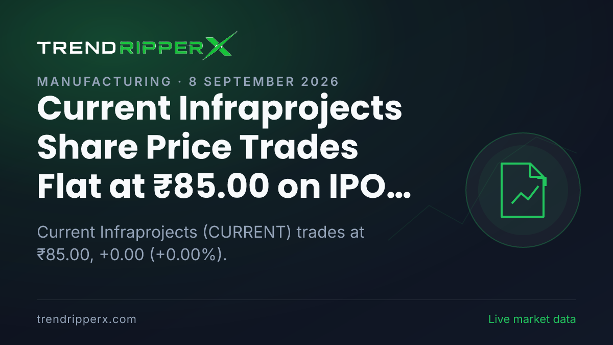 Current Infraprojects Share Price Trades Flat at ₹85.00 on IPO News — What It Means for Investors