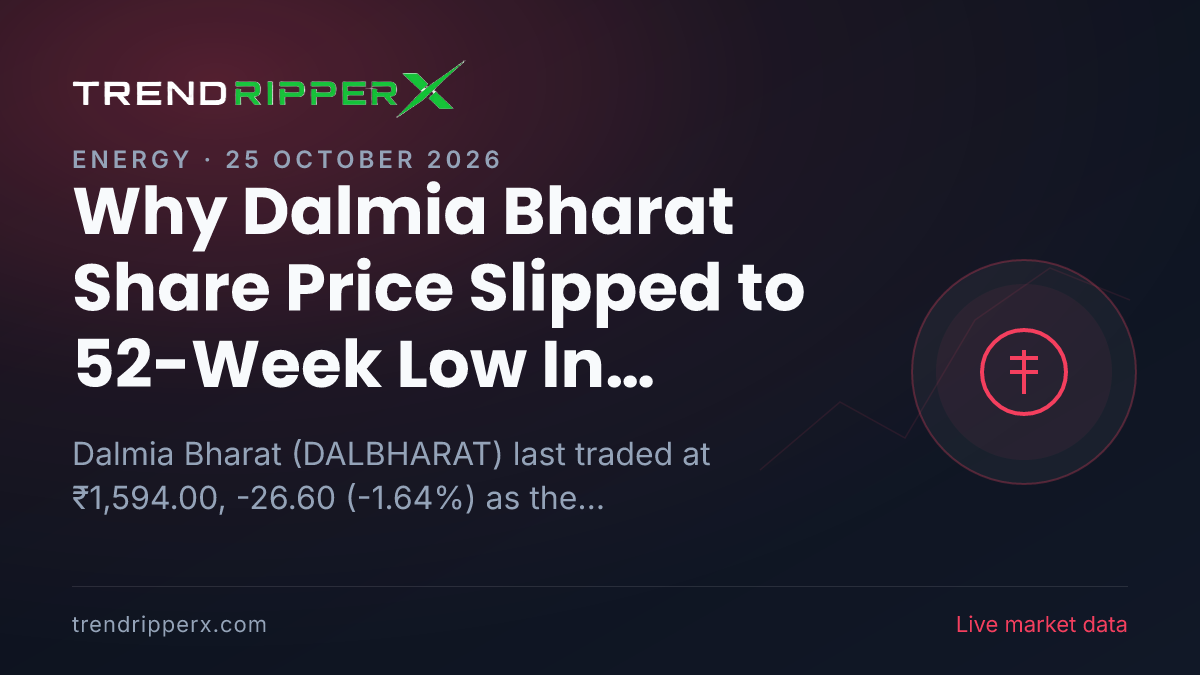 Why Dalmia Bharat Share Price Slipped to 52-Week Low In Friday's Session: the Corporate Action Trigger, Explained