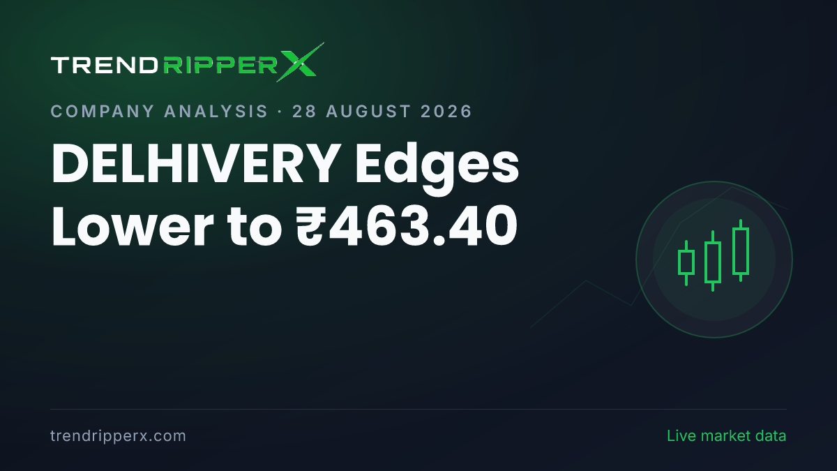 DELHIVERY Edges Lower to ₹463.40: What Is Moving Delhivery Shares Today