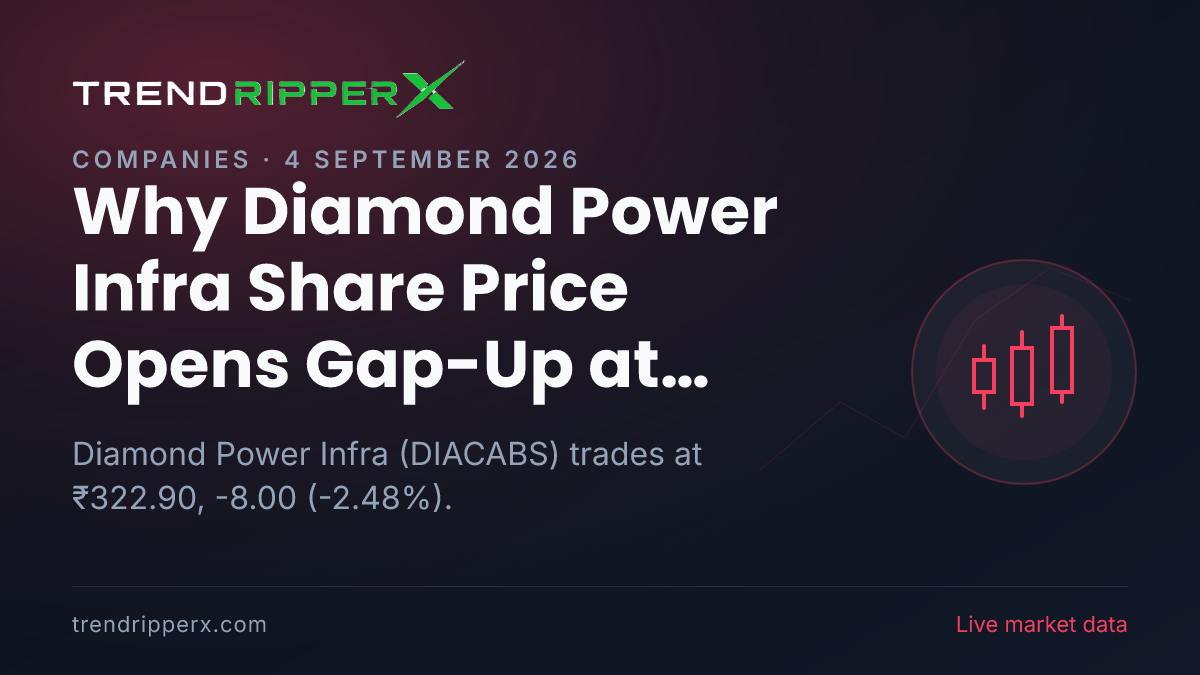 Why Diamond Power Infra Share Price Opens Gap-Up at ₹335.00 Today: the Order Win Trigger, Explained
