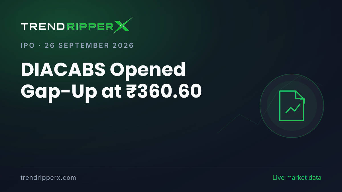 DIACABS Opened Gap-Up at ₹360.60: Inside the IPO Story Moving Diamond Power Infra Shares