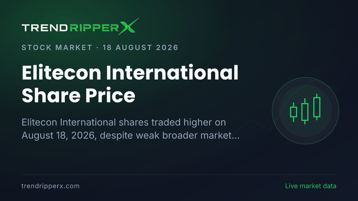 Elitecon International Share Price: Stock Trades Green Despite Weak Market Trends