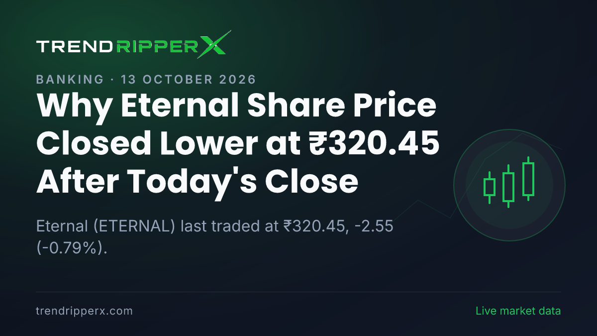 Why Eternal Share Price Closed Lower at ₹320.45 After Today's Close: the Brokerage Call Trigger, Explained
