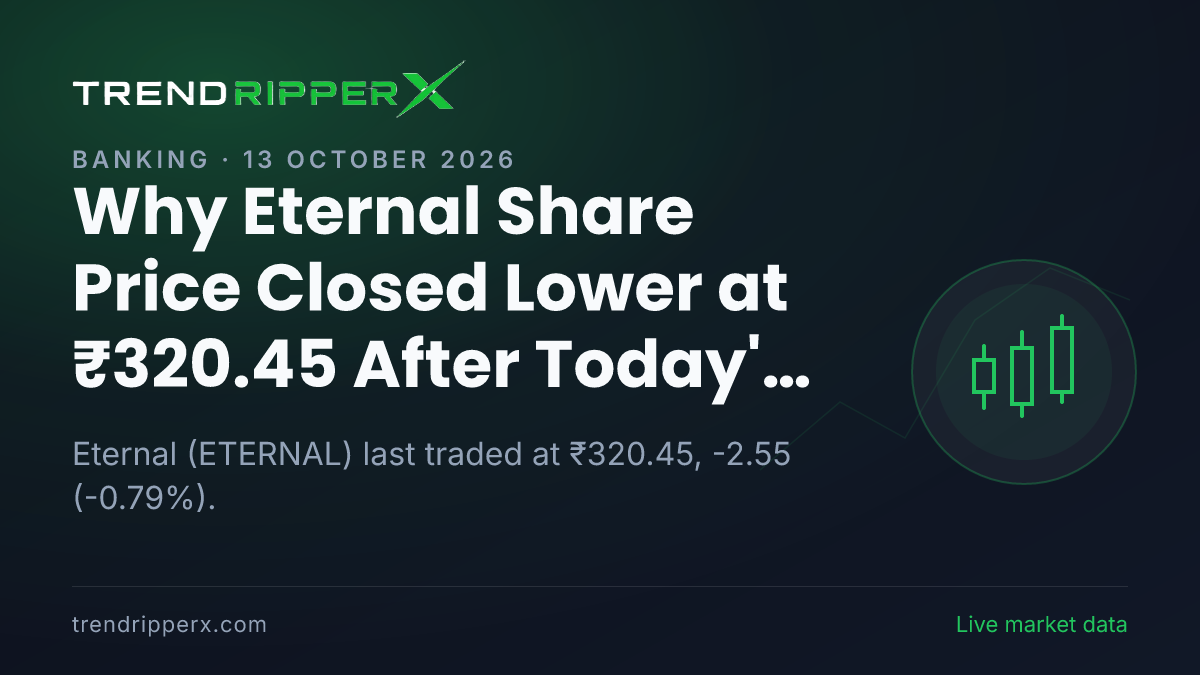 Why Eternal Share Price Closed Lower at ₹320.45 After Today's Close: the Brokerage Call Trigger, Explained