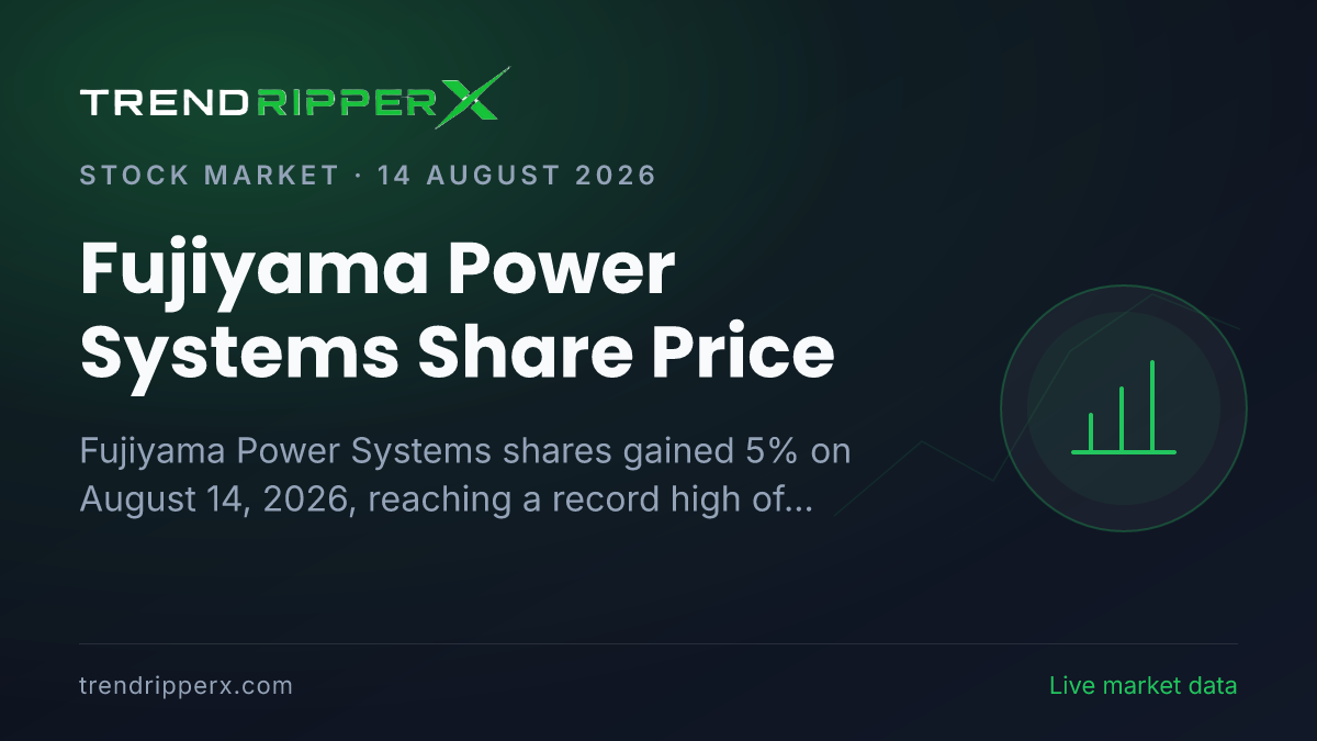 Fujiyama Power Systems Share Price: Stock Hits Record High After Strong Q1FY27 Results