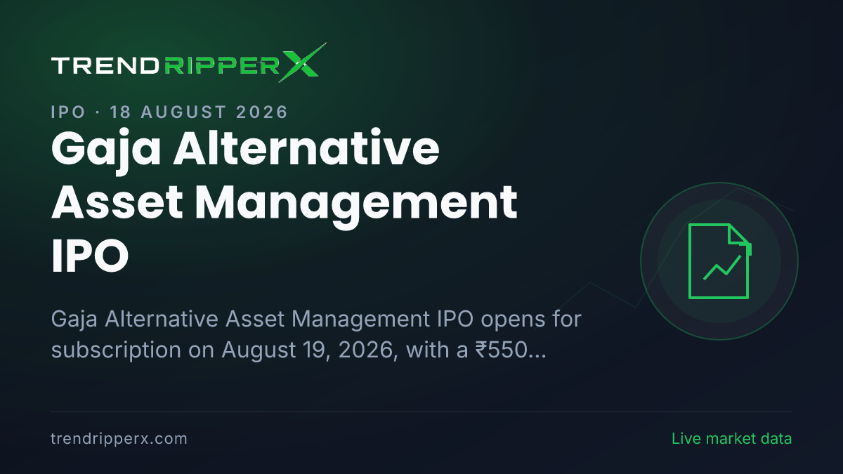 Gaja Alternative Asset Management IPO: GMP, Price Band and Key Details