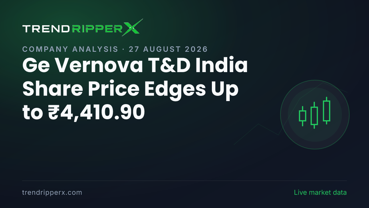 Ge Vernova T&D India Share Price Edges Up to ₹4,410.90 — Here Is What Is Driving GVT&D Today
