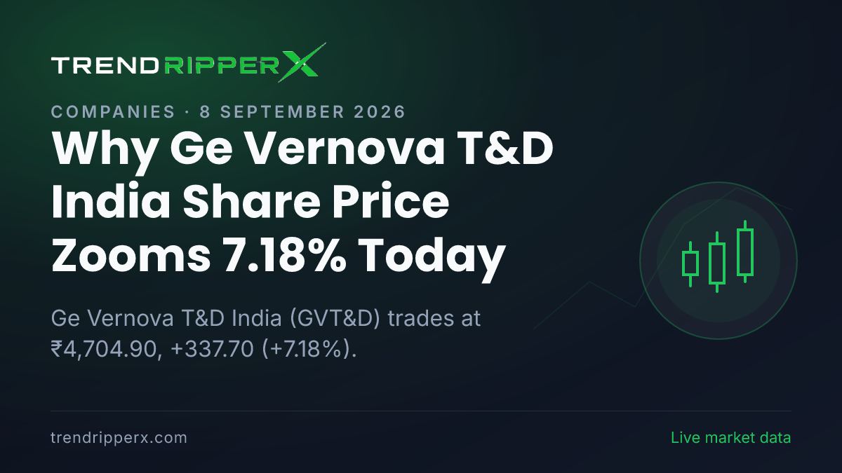 Why Ge Vernova T&D India Share Price Zooms 7.18% Today: the Momentum Trigger, Explained