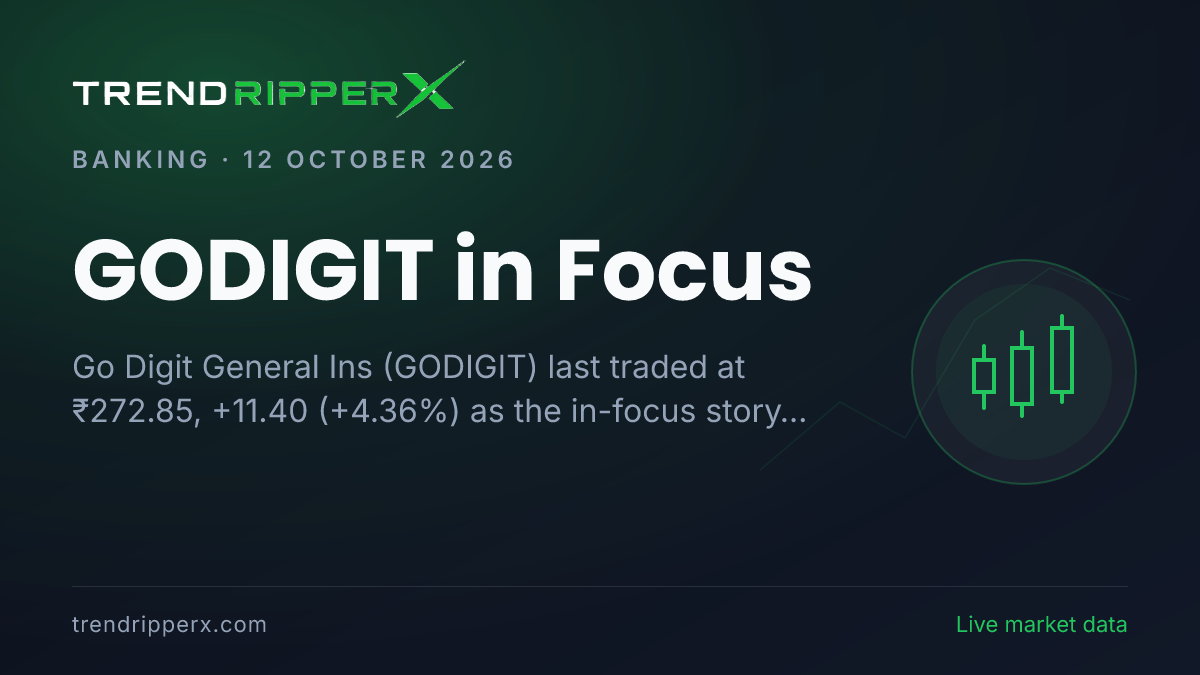 GODIGIT in Focus: Go Digit General Ins Share Price Jumped 4.36% to ₹272.85 in the News Today