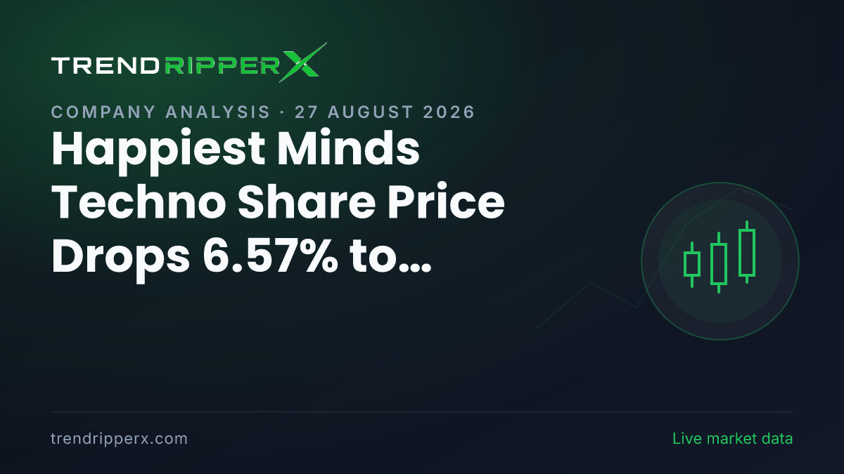 Happiest Minds Techno Share Price Drops 6.57% to ₹420.25 — Here Is What Is Driving HAPPSTMNDS Today