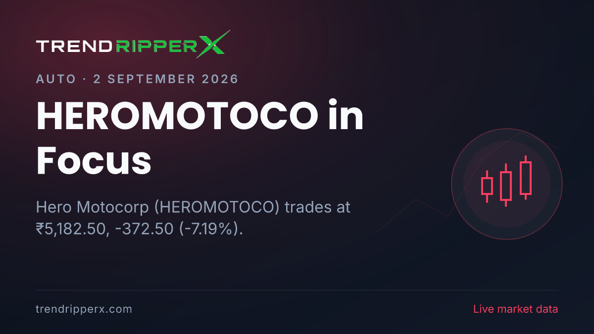 HEROMOTOCO in Focus: Hero Motocorp Share Price Crashes 7.19% on Rising Newsflow