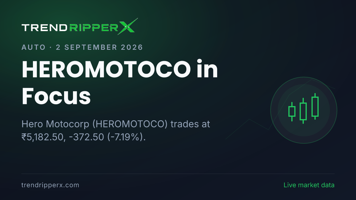 HEROMOTOCO in Focus: Hero Motocorp Share Price Crashes 7.19% on Rising Newsflow