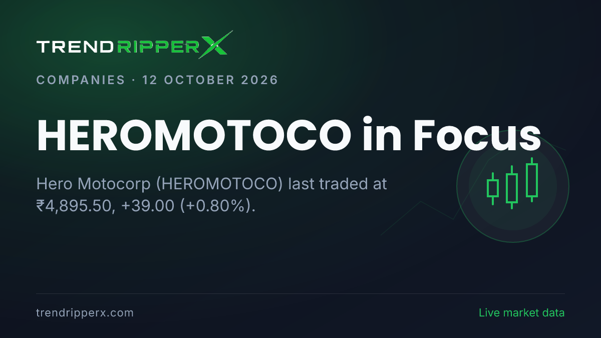 HEROMOTOCO in Focus: Hero Motocorp Share Price Closed Higher at ₹4,895.50 in the News Today