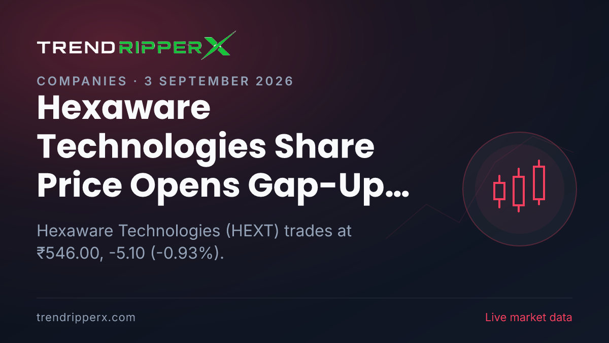 Hexaware Technologies Share Price Opens Gap-Up at ₹552.80 Today — Volumes, 52-Week Range and What to Watch Next