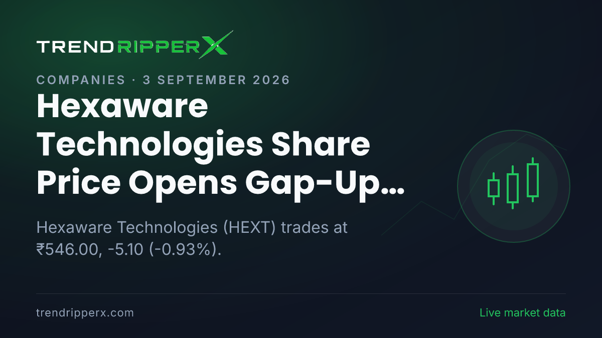 Hexaware Technologies Share Price Opens Gap-Up at ₹552.80 Today — Volumes, 52-Week Range and What to Watch Next