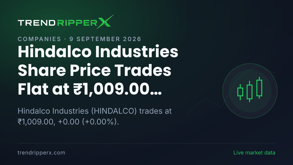 Hindalco Industries Share Price Trades Flat at ₹1,009.00 Today — Volumes, 52-Week Range and What to Watch Next