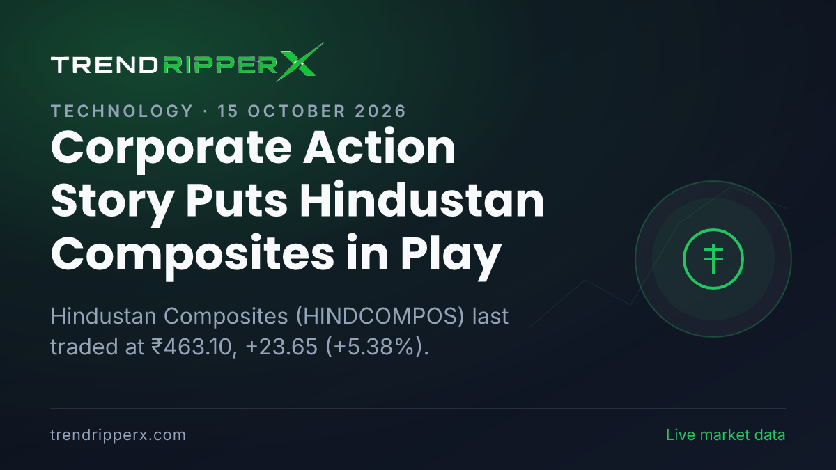 Corporate Action Story Puts Hindustan Composites in Play: Share Price Jumped 5.38% to ₹463.10, and Here Is the Arithmetic
