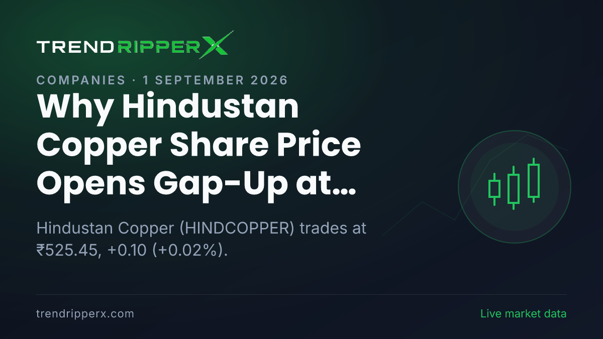 Why Hindustan Copper Share Price Opens Gap-Up at ₹531.95 Today: the OFS / Stake Sale Trigger, Explained