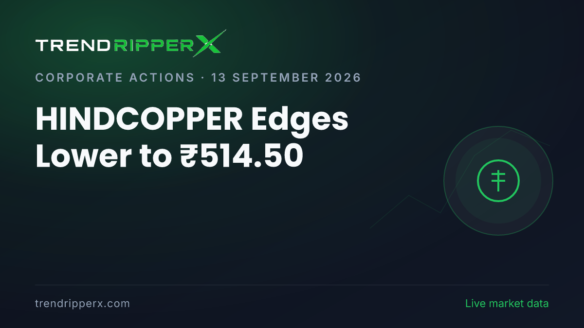 HINDCOPPER Edges Lower to ₹514.50: Inside the Corporate Action Story Moving Hindustan Copper Shares