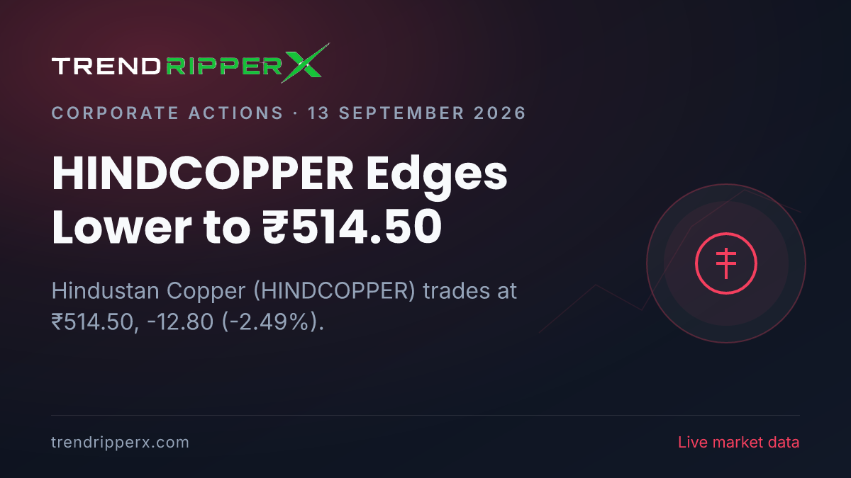 HINDCOPPER Edges Lower to ₹514.50: Inside the Corporate Action Story Moving Hindustan Copper Shares