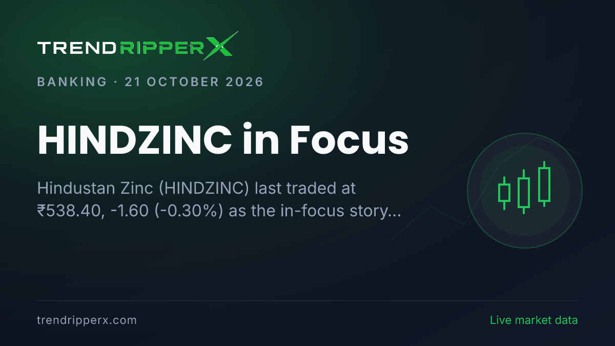 HINDZINC in Focus: Hindustan Zinc Share Price Traded Flat at ₹538.40 in the News Today