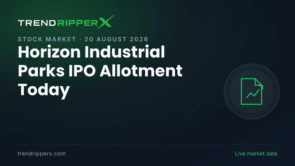 Horizon Industrial Parks IPO Allotment Today: Latest GMP, Status Check Guide and Listing Details