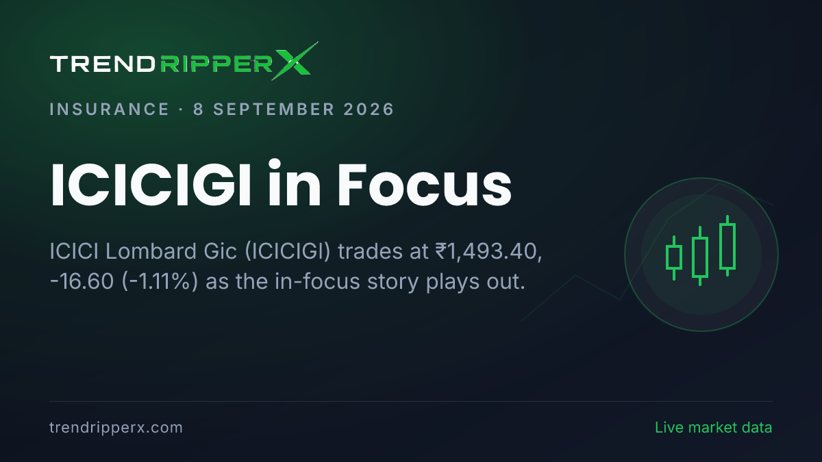 ICICIGI in Focus: ICICI Lombard Gic Share Price Slips to 52-Week Low on Rising Newsflow