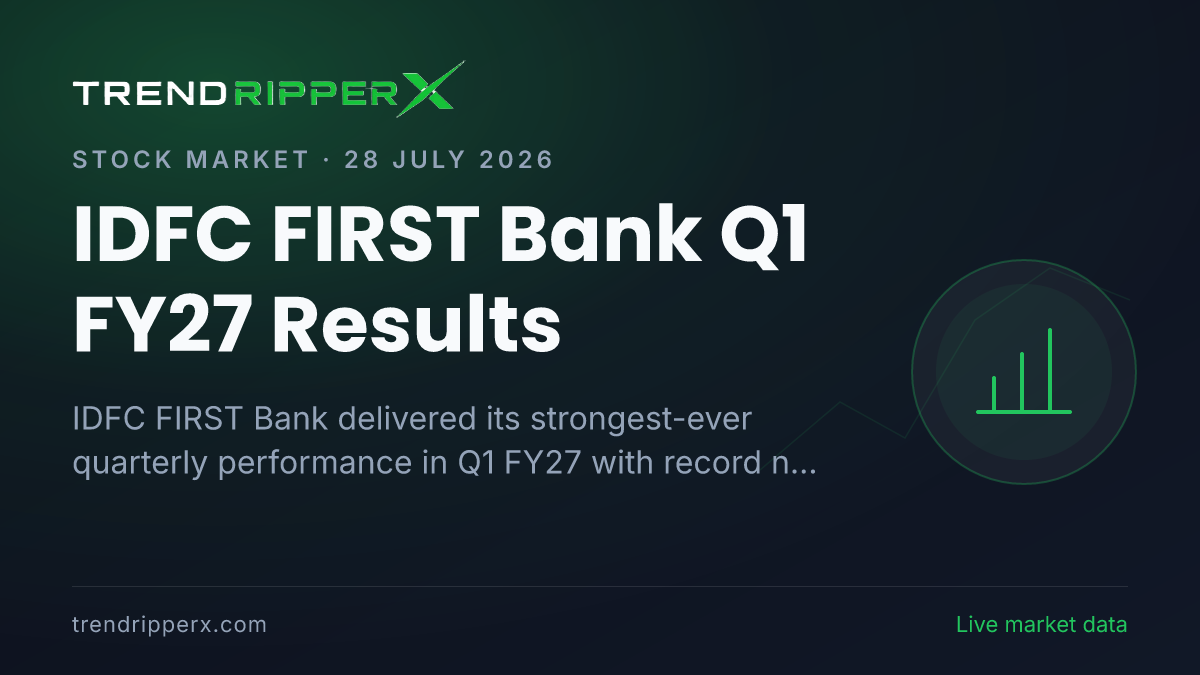 IDFC FIRST Bank Q1 FY27 Results: Record Profit Soars 132%, Asset Quality Improves, Brokerages Turn Bullish