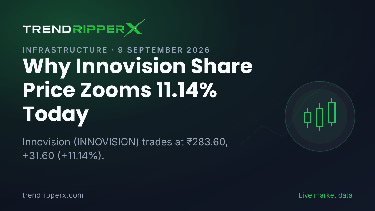Why Innovision Share Price Zooms 11.14% Today: the Order Win Trigger, Explained