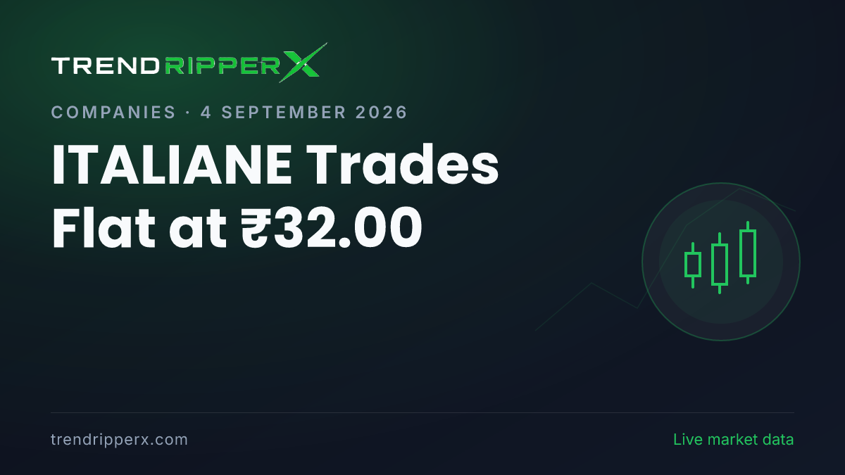 ITALIANE Trades Flat at ₹32.00: Inside the Regulatory Story Moving Italian Edibles Shares