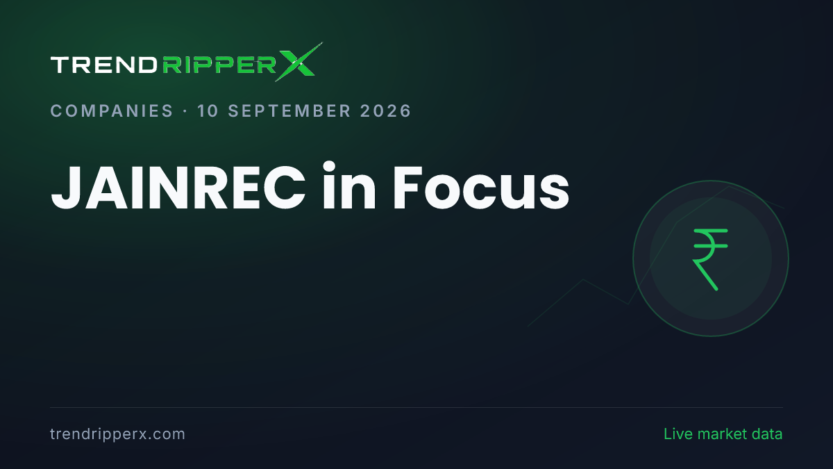 JAINREC in Focus: Jain Resource Recycling Share Price Trades Flat at ₹295.85 on Rising Newsflow