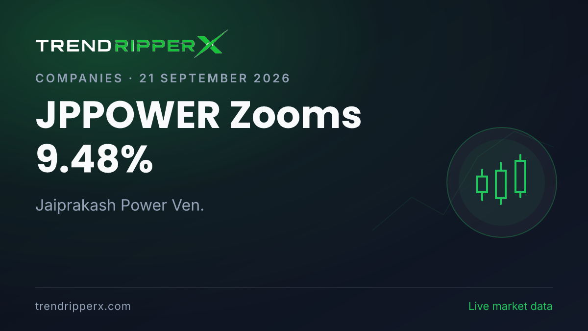 JPPOWER Zooms 9.48%: Inside the Momentum Story Moving Jaiprakash Power Ven. Shares
