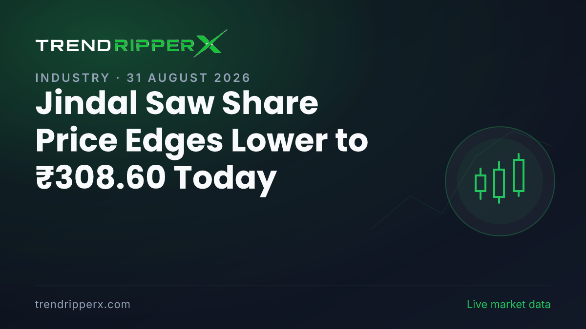 Jindal Saw Share Price Edges Lower to ₹308.60 Today — Volumes, 52-Week Range and What to Watch Next