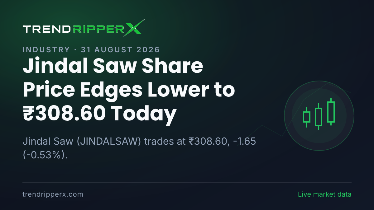 Jindal Saw Share Price Edges Lower to ₹308.60 Today — Volumes, 52-Week Range and What to Watch Next
