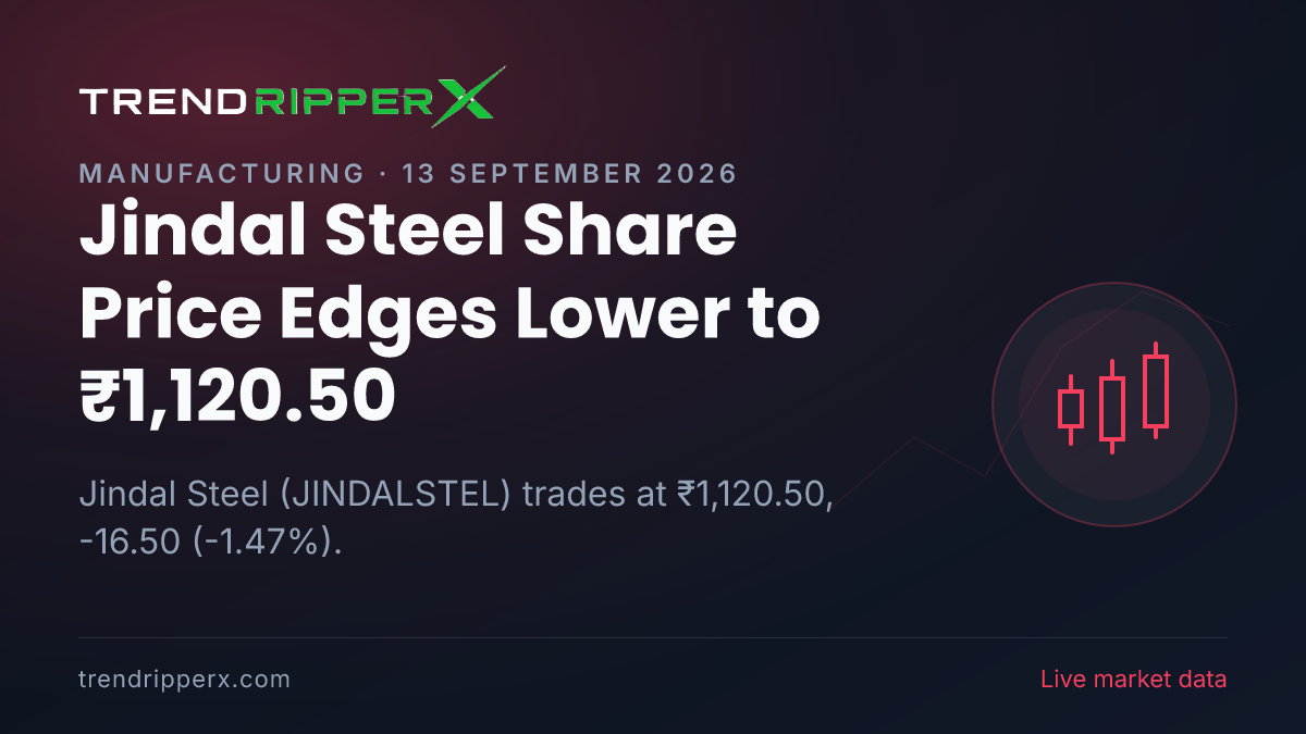Jindal Steel Share Price Edges Lower to ₹1,120.50: What Is Driving JINDALSTEL Today, and the Levels That Matter