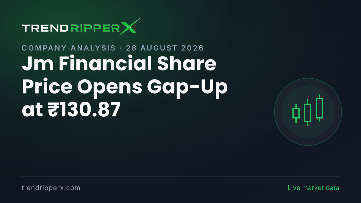 Jm Financial Share Price Opens Gap-Up at ₹130.87 — Here Is What Is Driving JMFINANCIL Today