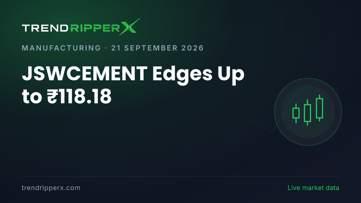 JSWCEMENT Edges Up to ₹118.18: Inside the Brokerage Call Story Moving JSW Cement Shares