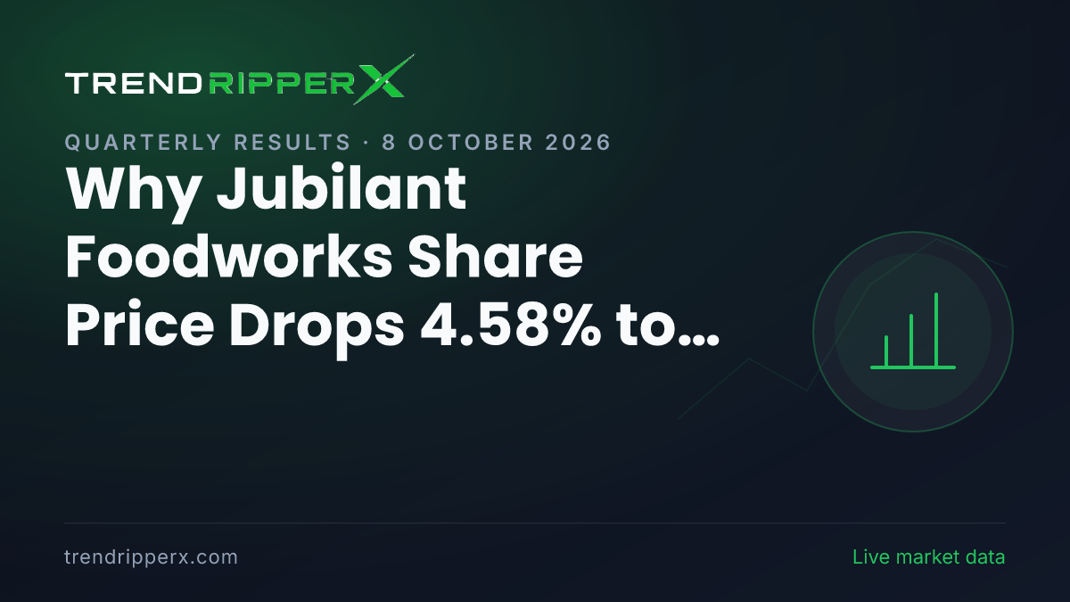 Why Jubilant Foodworks Share Price Drops 4.58% to ₹439.50 Today: the Q Results Trigger, Explained