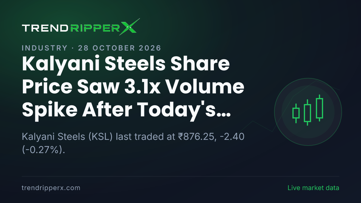 Kalyani Steels Share Price Saw 3.1x Volume Spike After Today's Close — Volumes, 52-Week Range and What to Watch Next