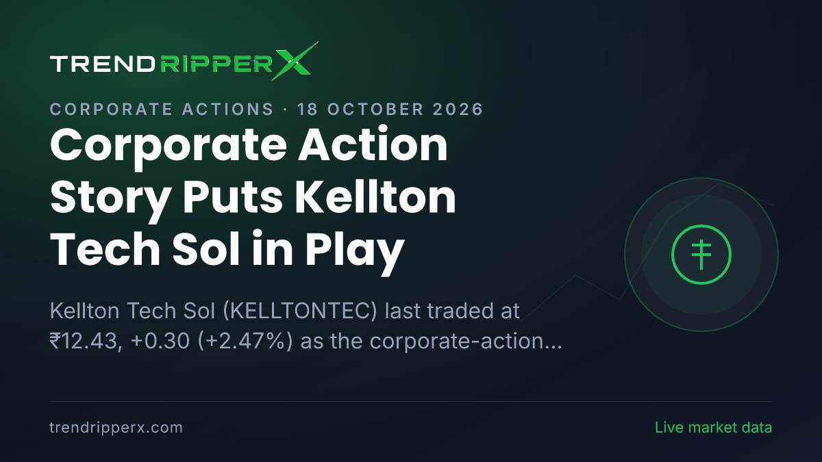 Corporate Action Story Puts Kellton Tech Sol in Play: Share Price Closed Higher at ₹12.43, and Here Is the Arithmetic