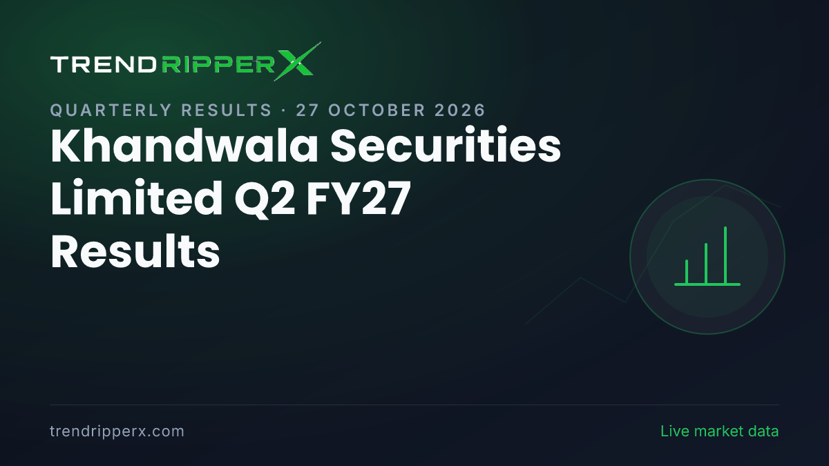 Khandwala Securities Limited Q2 FY27 Results: Net Profit ₹0.59 cr, Revenue from operations ₹3.71 cr