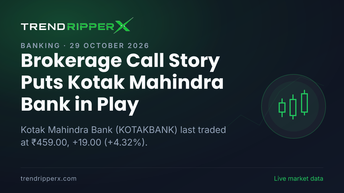 Brokerage Call Story Puts Kotak Mahindra Bank in Play: Share Price Hit 52-Week High, Up 4.32%, and Here Is the Arithmetic