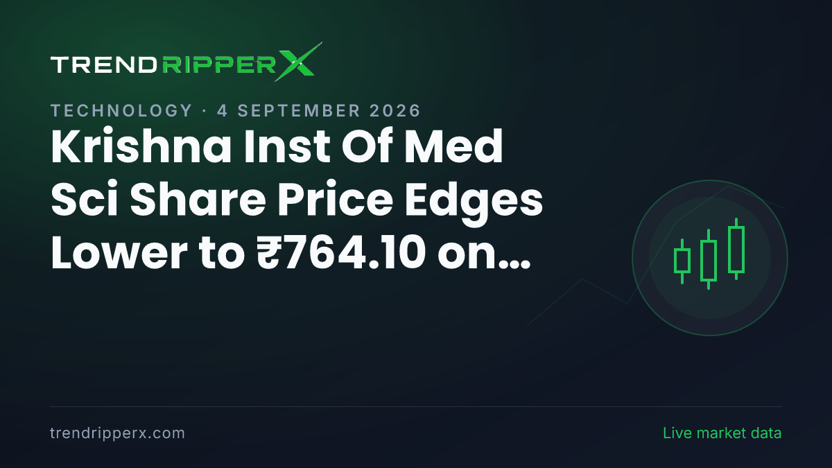 KIMS in Focus: Krishna Inst Of Med Sci Share Price Edges Lower to ₹764.10 on Rising Newsflow