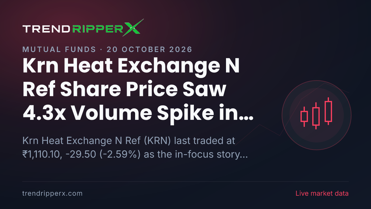 KRN in Focus: Krn Heat Exchange N Ref Share Price Saw 4.3x Volume Spike in the News Today