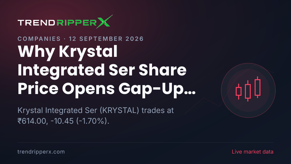 Why Krystal Integrated Ser Share Price Opens Gap-Up at ₹624.45 Today: the Order Win Trigger, Explained