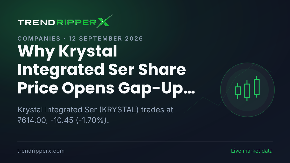 Why Krystal Integrated Ser Share Price Opens Gap-Up at ₹624.45 Today: the Order Win Trigger, Explained