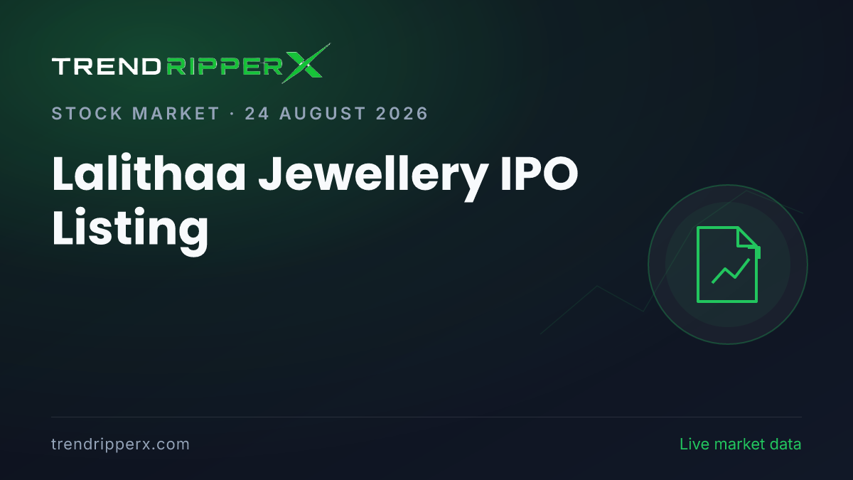 Lalithaa Jewellery IPO Listing: Shares Debut at 32% Premium Over Issue Price
